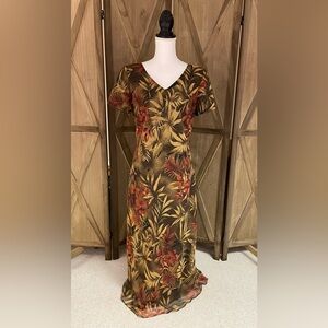 Virgo women’s 10 Floral Maxi Dress grunge cottage core